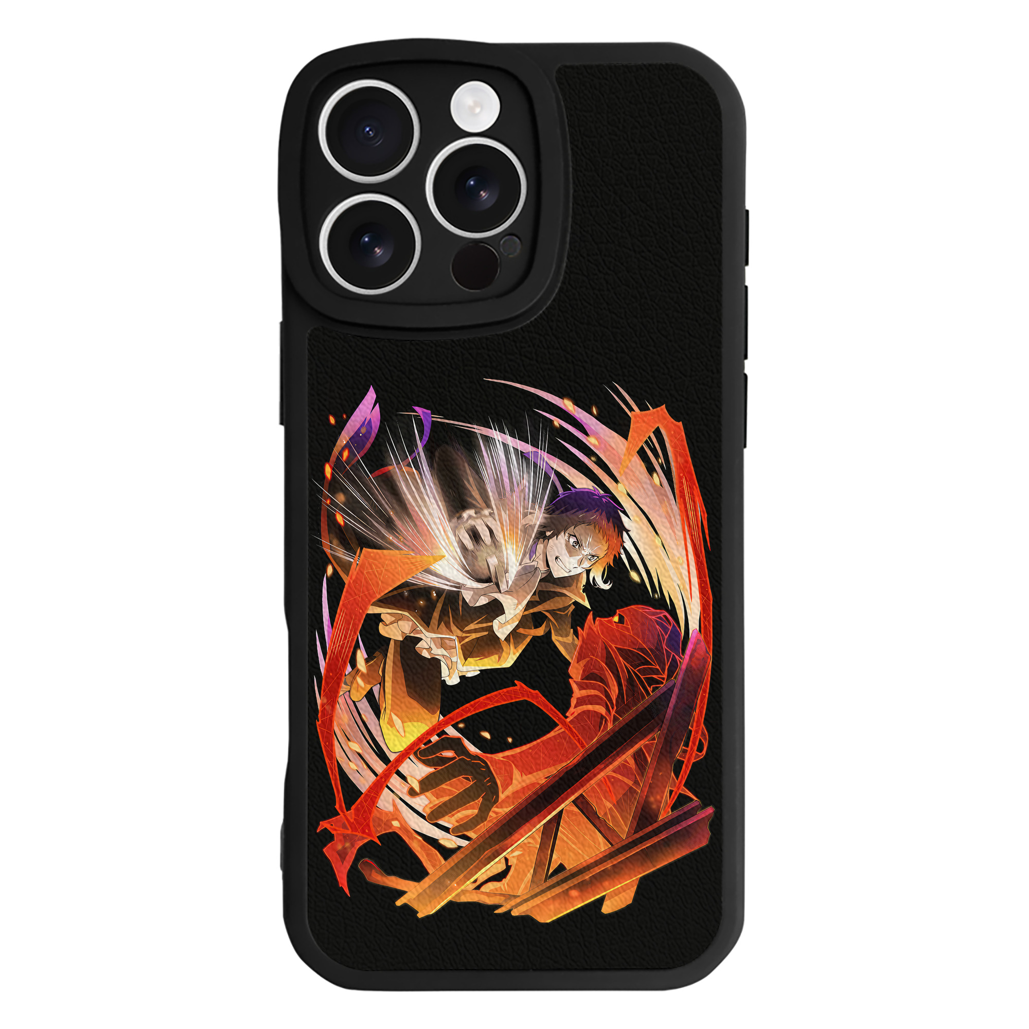 （画像用） 文豪ストレイドッグス Bungo Stray Dogs 【iPhone 16シリーズ対応】シリコンスマホケース（レザー調） 材質：シリコン